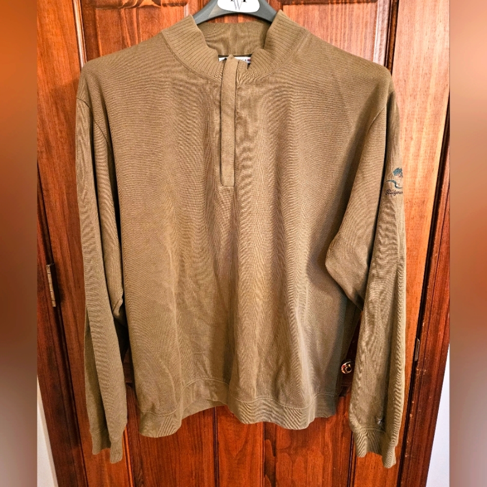 Cutter & Buck Olive Quarter-Zip Pullover Sweater